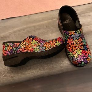 Fun Floral Dansko Clogs